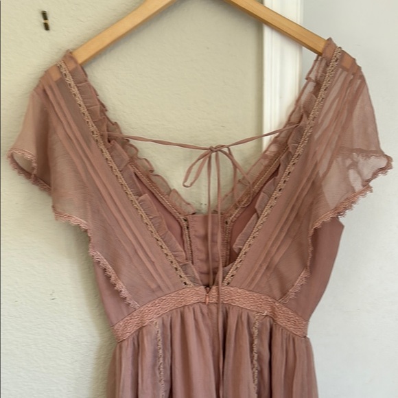 Anthropologie Dusty Pink Maxi Dress - Picture 4 of 6